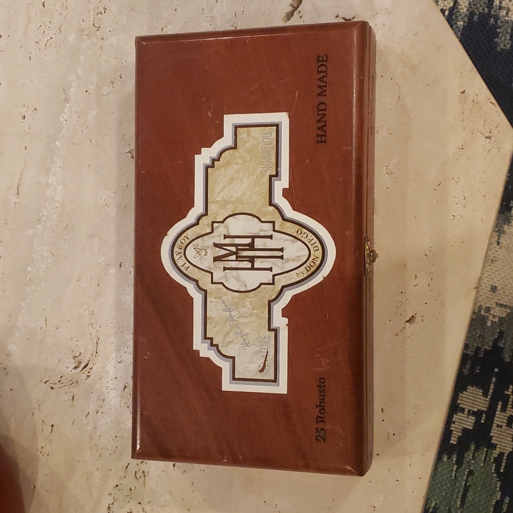 Empty playboy cigar box by Don Diego